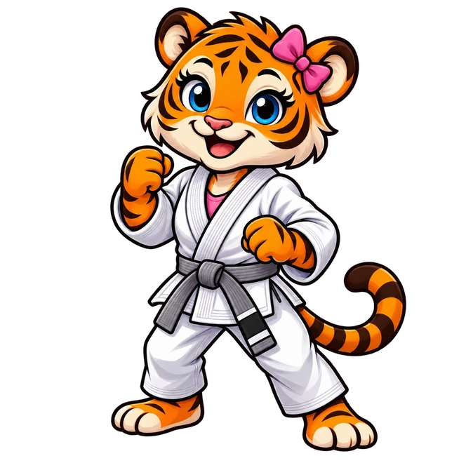 Tigre da faixa cinza